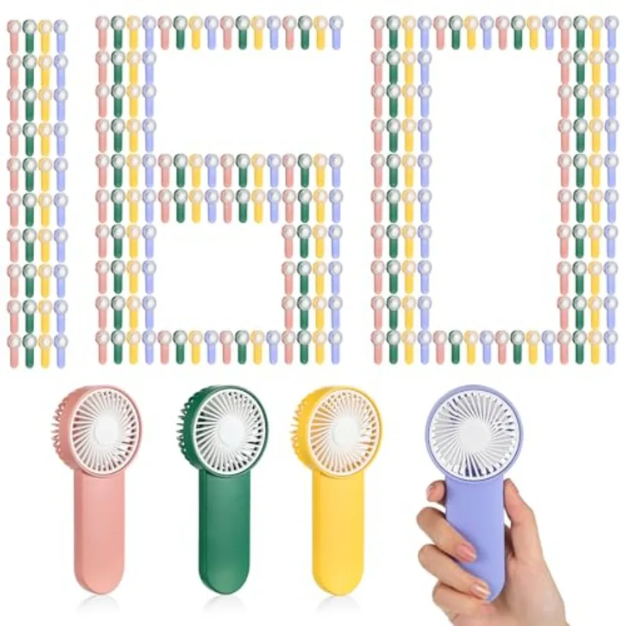 

Portable fan for travel and camping, ABS plastic, white, ultra-quiet 1-speed operation with battery power