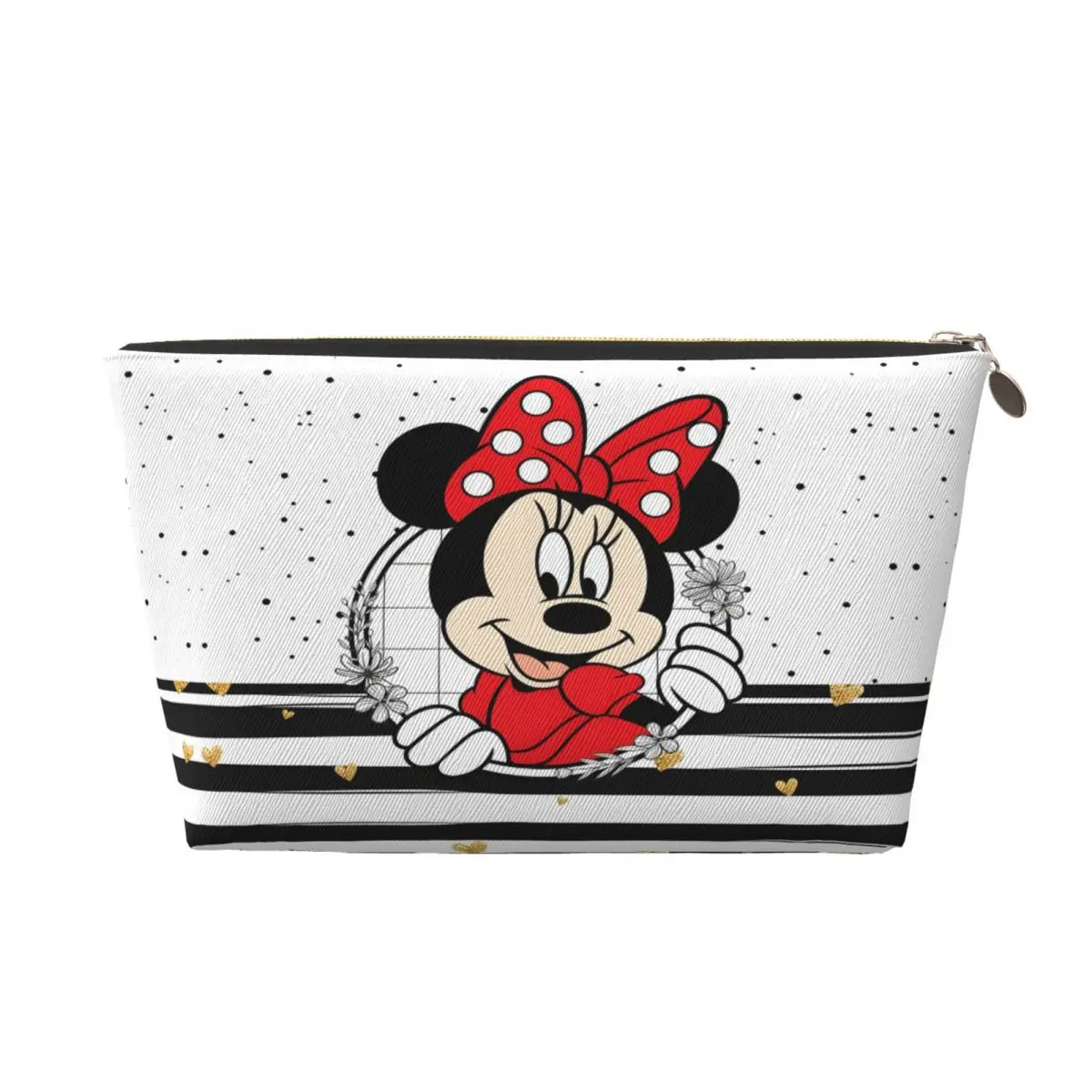 Custom Cute Minnie Mouse Travel Cosmetic Bag Women Cartoon Mickey Toiletry Makeup Organizer Ladies Beauty Storage Dopp Kit