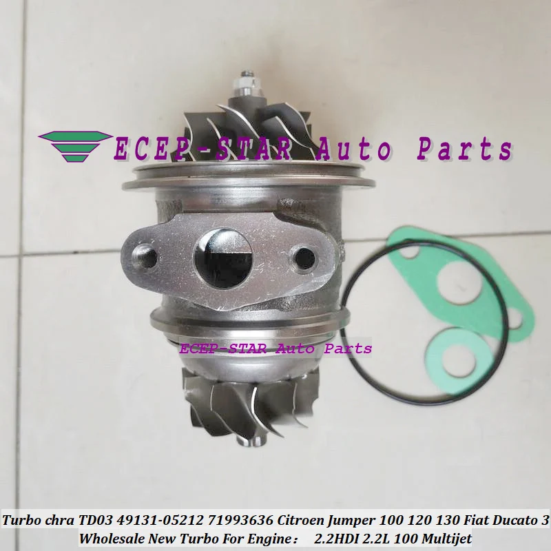 Turbo Cartridge CHRA TD03 49131-05212 49131 05212 For Ford For Focus C-MAX Fiesta VI HHJA HHUB 1.6L For Peugeot Boxer 3 4HV 2.2L