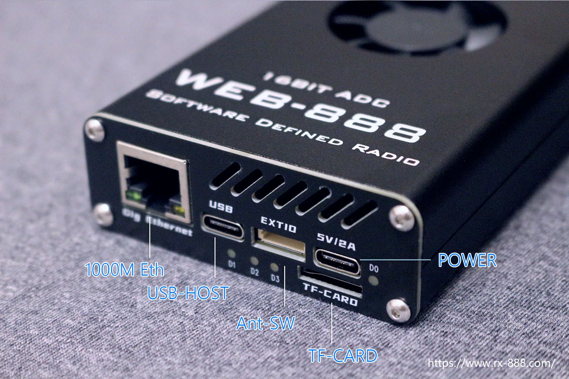 2024 Web-888 16bit ADC 62M bandwidth DDC Web SDR