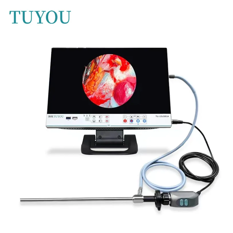 4K Ultra HD Medical Grade Monitor Endoscope Camera with Optic Fiber Light Source for Surgery