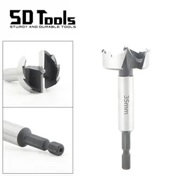 Forstner Drill Bits 6mm-40mm Woodworking Hinge Boring Drill Bit Self Centering Hole Saw 1/4