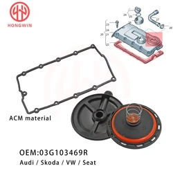 Kit de reparación de cubierta de válvula PCV de motor de coche 03G103469R con membrana 03G103469N 03G103469F para VW Jetta Passat Golf Audi A3 Seat Skoda