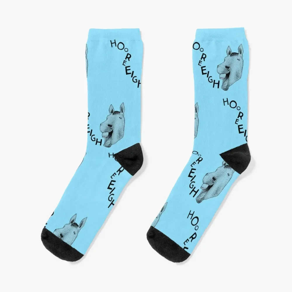 

Hooray Horse Socks floor anime Lots New year's Women's Socks Men's