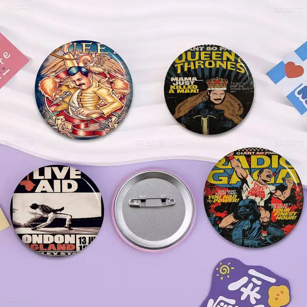 

Freddie Mercury Singer Anime Brooches Cute Cartoon Badge Jacket Jeans Lapel Pin Gift Accessorie