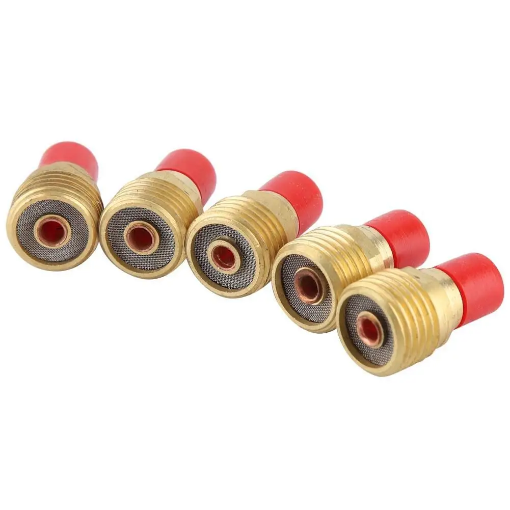 5/10Pcs 1.0/1.6/2.4/3.2mm TIG Stubby Gas Lens Collet Body 45V41/42/43/44/45  WP9/20/25 Welding Torch Consumables