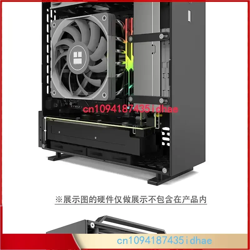 Lzmod Mini A24-V5 2.0 Slot Duplo Display Independente Fonte de Alimentação 1U Chassi ITX Chanfro Dupla Face