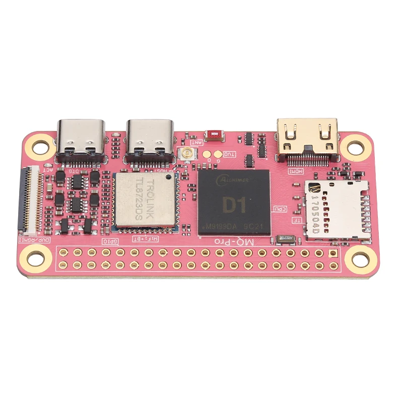 Mango Pi MangoPi-Placa de demostración mq-pro D1, RISC-V, SBC, 1GB de RAM, WiFi/BT, Sakura, color rosa, V1.4