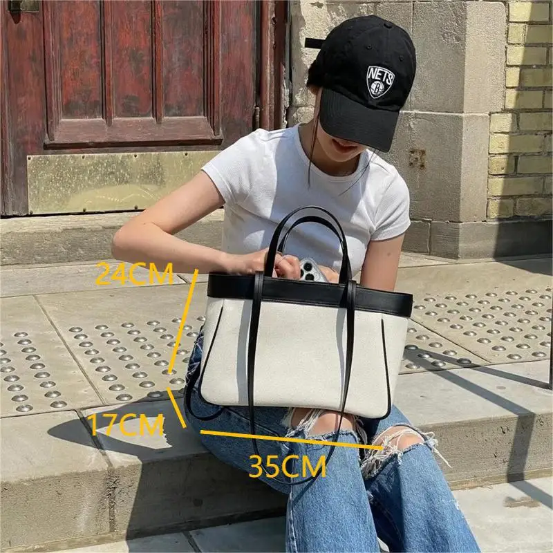 Multifunctional Mommy Bag Large Capacity Simple Canvas Tote Bag Outgoing Convenient Baby Nappy Bag Female Handbag Sacs À Main