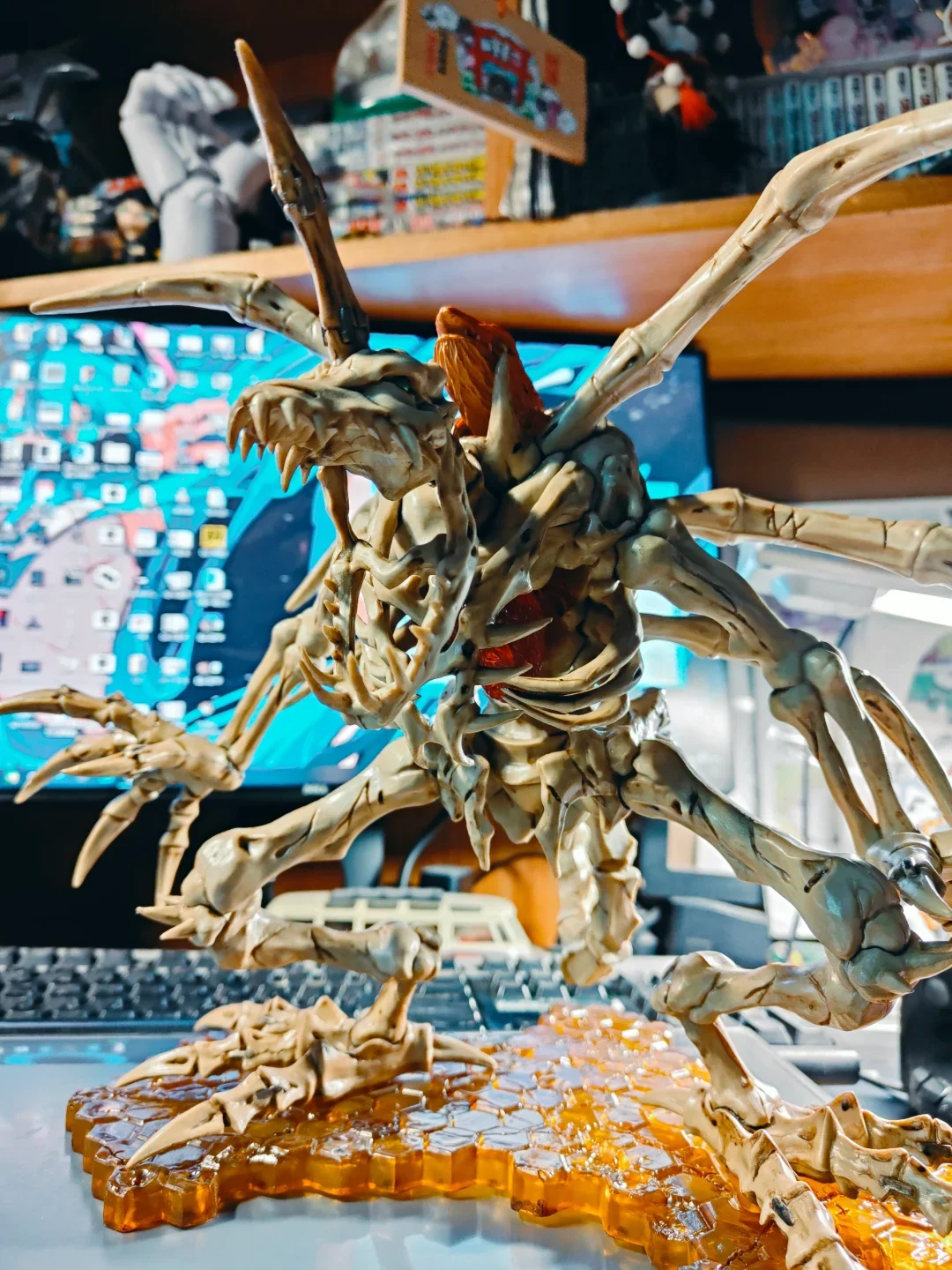 

Digimon Adventure Series Devimon Skullgreymon Тип динозавра Фигурка Игрушки Соберите украшение Аниме Периферийные устройства Подарок-сюрприз