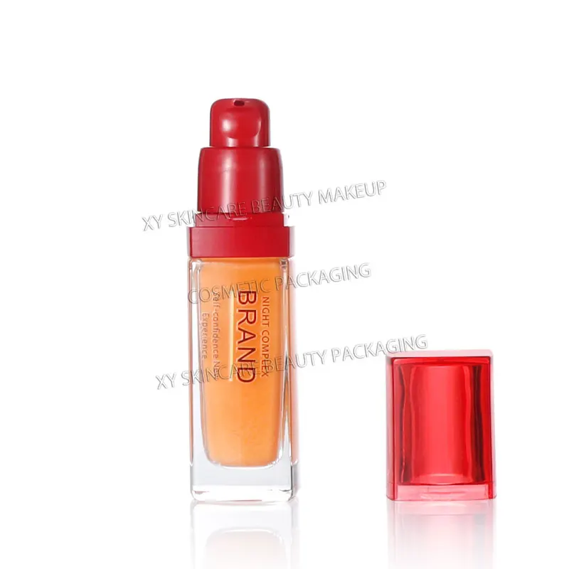 

10pcs 30ml makeup foundation bottle skincare beauty cosmetic packaging primer pump cosmetic glass bottles