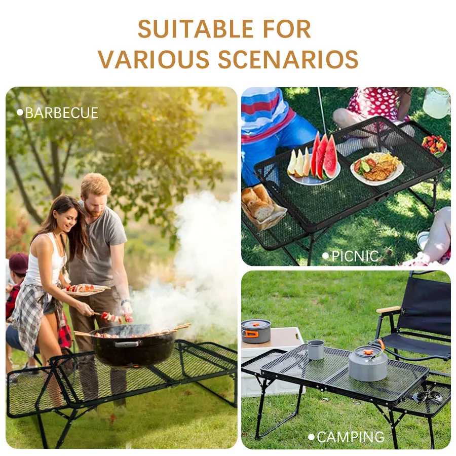 Camping Table Small Low  Outdoor Folding Table /Wild Dining Table Retractable Foldable Portable Barbecue Table