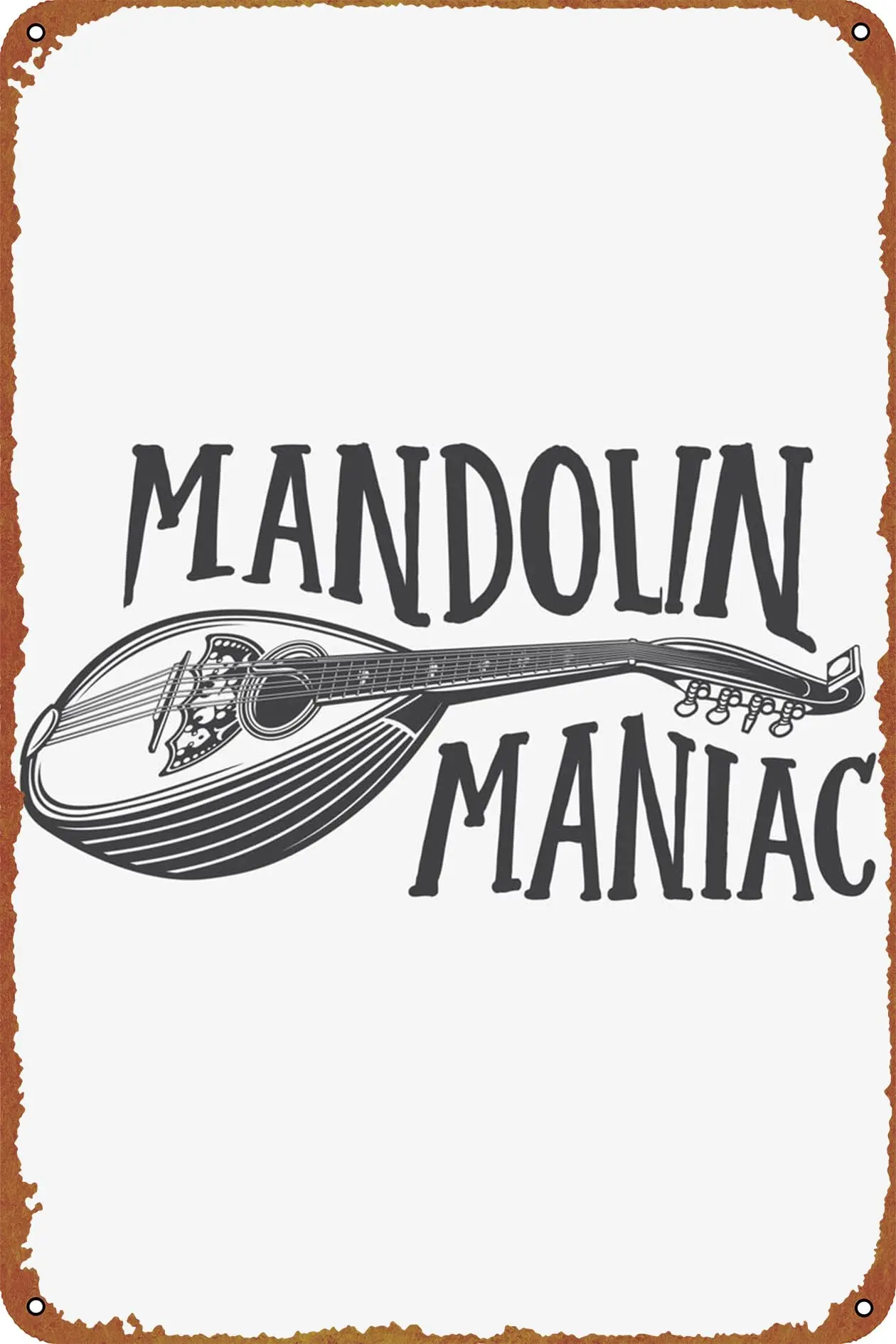 Mandolin Bluegrass Poster Metal Plaque Tin Sign,Vintage Metal Pub Club Cafe bar Home Wall Art Decoration Poster Retro es