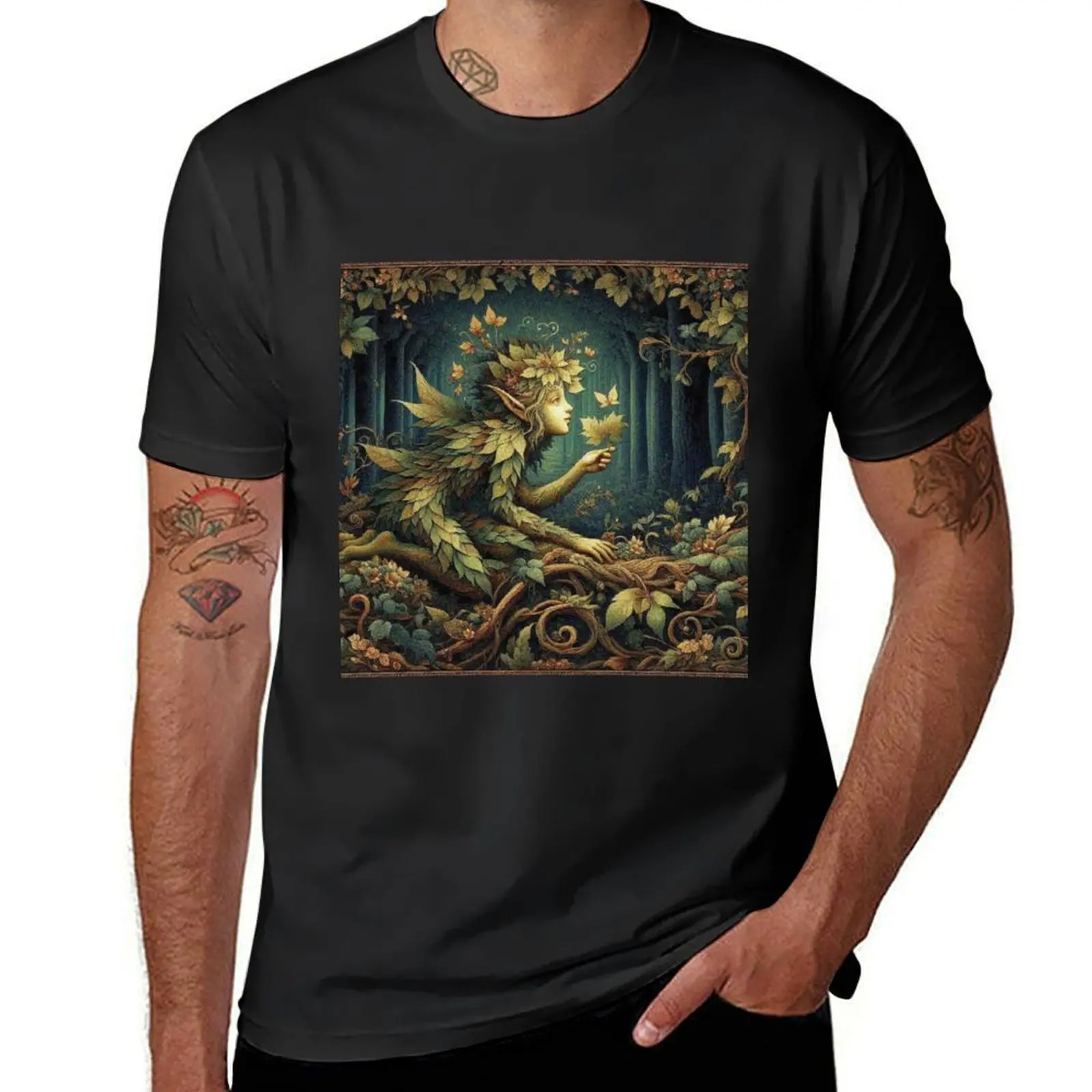 

Fantasy Forest Pixie T-Shirt Blouse blanks big and tall t shirts for men