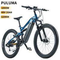 PULUMA PH001 Electric Bicycle 1000W Power Ebike 48V 20AH Panasonic Battery 27.5*2.8 Inch Tire Off-road Electric Mountain Bike