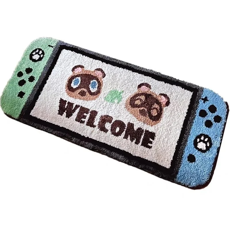 Cute Creative Design Rugs For Bedroom Cartoon Game Console Switch Carpet Imitation Cashmere Chair Floor Mat Bedroom Home Decor