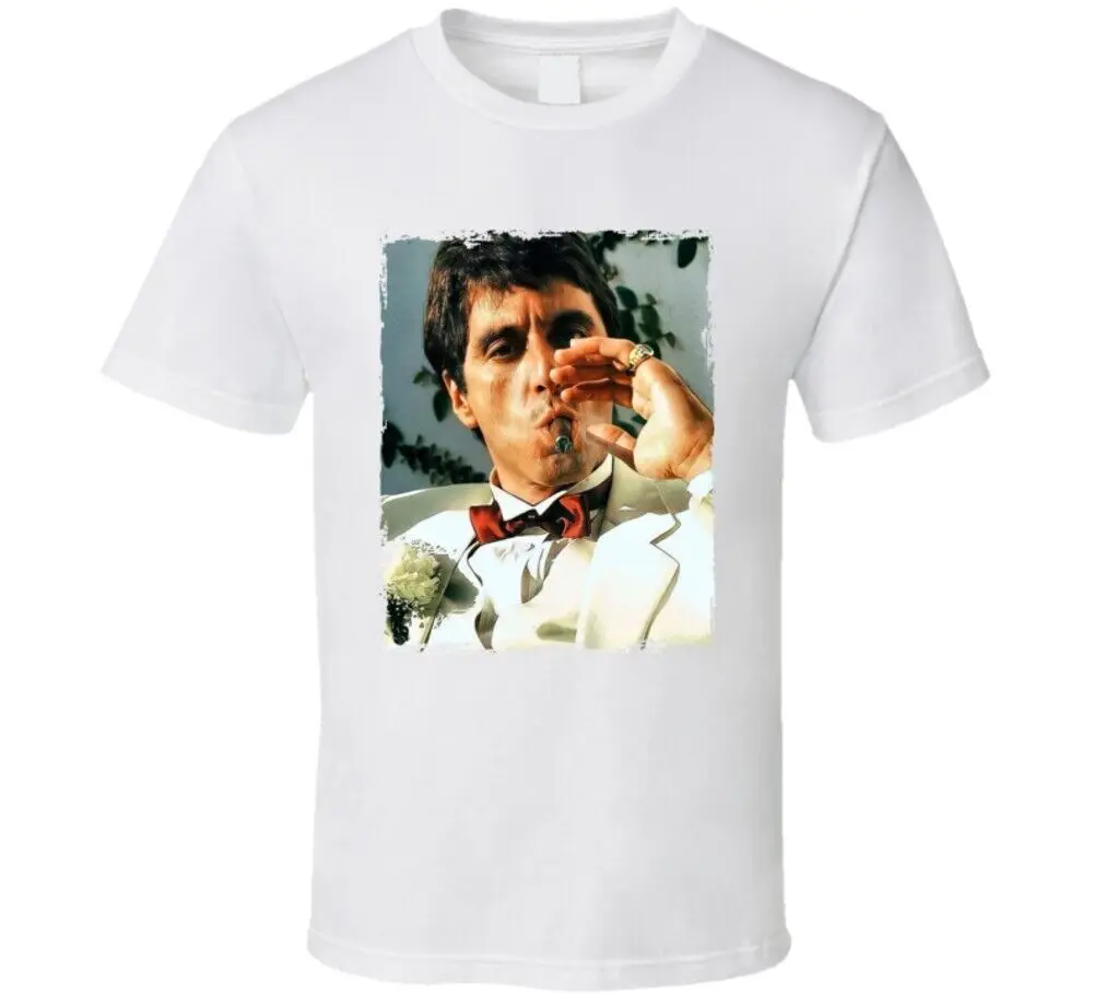 Scarface Tony Montana Cigar Al Pacino Movie Fan T Shirt