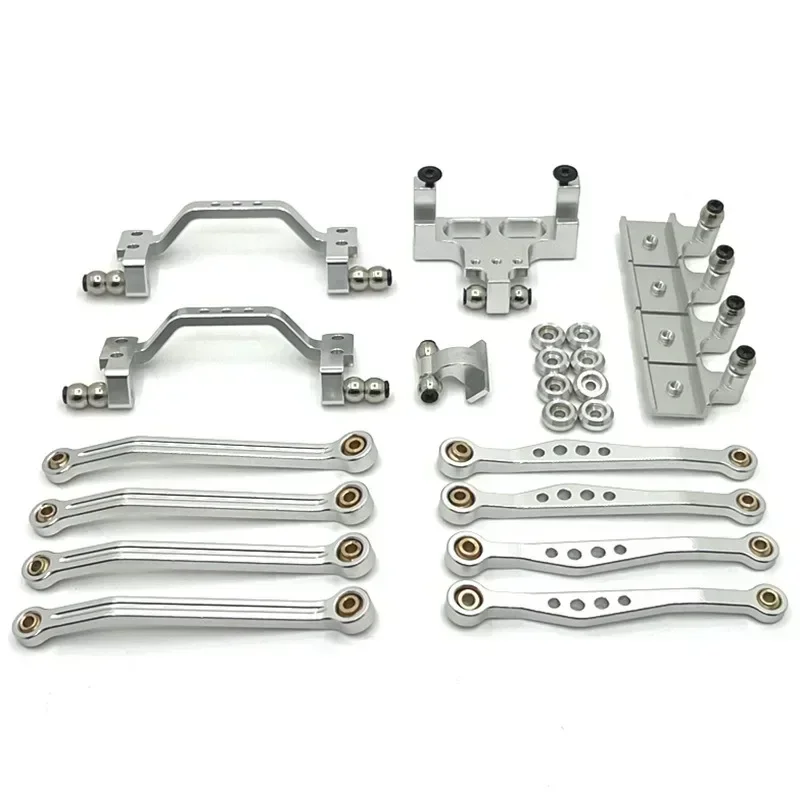 WPL C64 C64-1 Metal Chassis Link Rod Pull Rod Mount Shock Mount Servo Bracket Set 1/16 RC Car Upgrade Parts Accessories