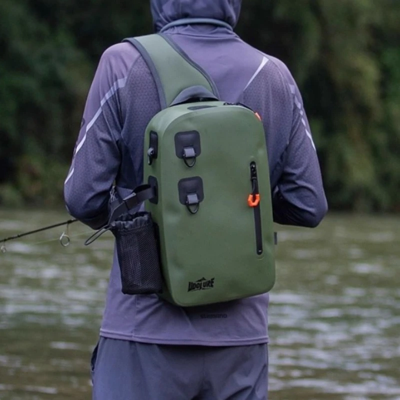 

Водонепроницаемый рюкзак для приманки, многофункциональная сумка для рыбалки, большая вместительная сумка через плечо, сумка для уличного рыболовного снаряжения