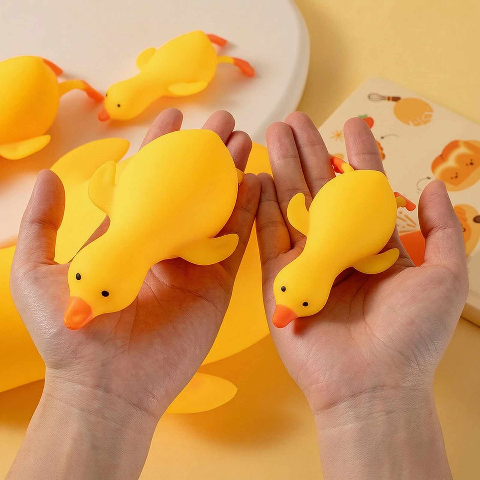 Duck Squishy Toys Kawaii Squishies Duck Squeeze Toys Fidget Toy for Adults & Kids Ultra Soft Slow Rising Squishy Fun Sensory Toy view 4