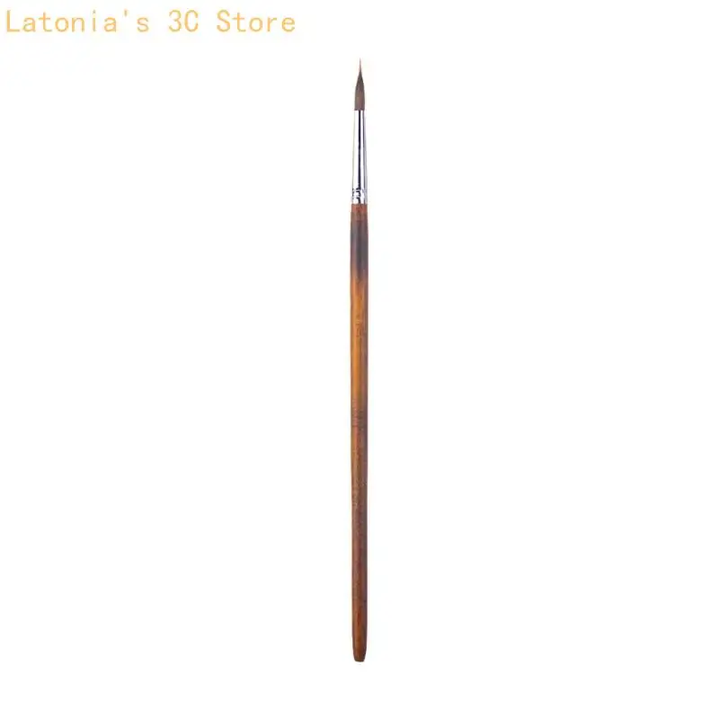 Miniature Paint Brush Handle Detail Paint Brush for Acrylic Watercolor Gouache Oil Painting Model Figurine Artwork X3UB