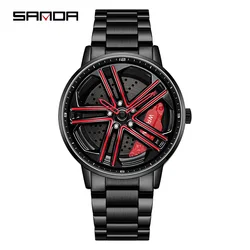 New 1090 men and women couples' personal fashion trend teenagers waterproof watch rotating cool watch