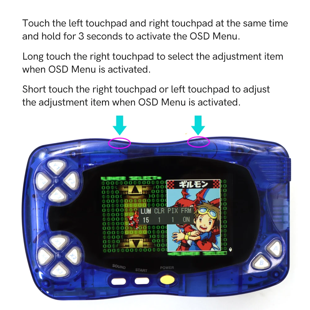 WSC WSC WSCC IPS LCD 스크린 DIY 키트 밴다이 원더스완 컬러 콘솔용 백라이트 밝기 조절 키트
