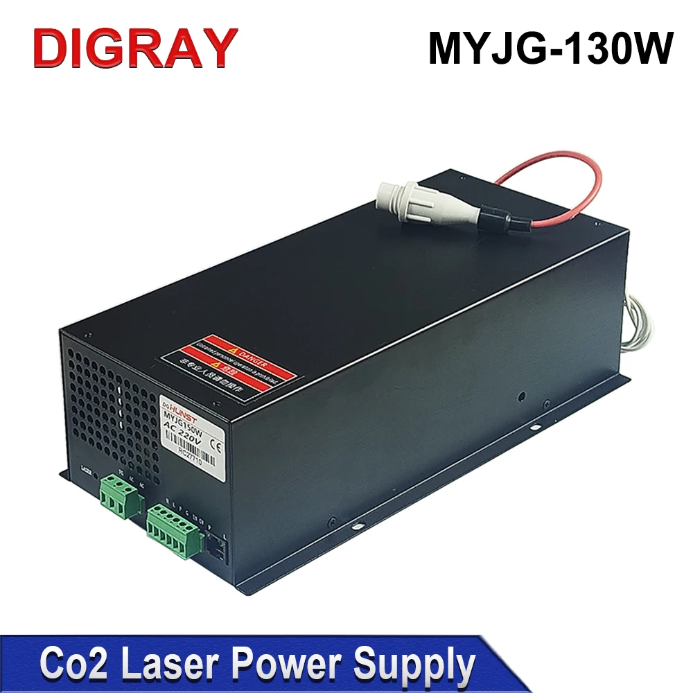 DIGRAY 130W Co2 Laser Power Supply MYJG-150W for 130W 150W Laser Cutting and Engraving Machine