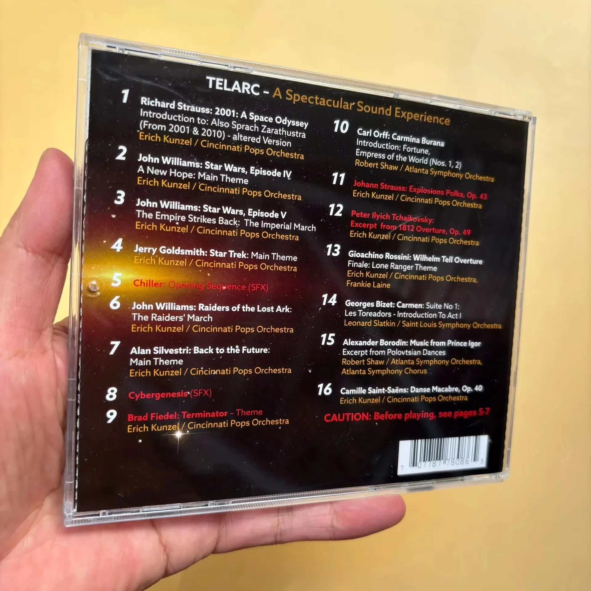 Classic Richard Strauss Music CD A Spectacular Sound Experience Album A New Hope Music Record Cosplay Walkman Car Soundtrack Box