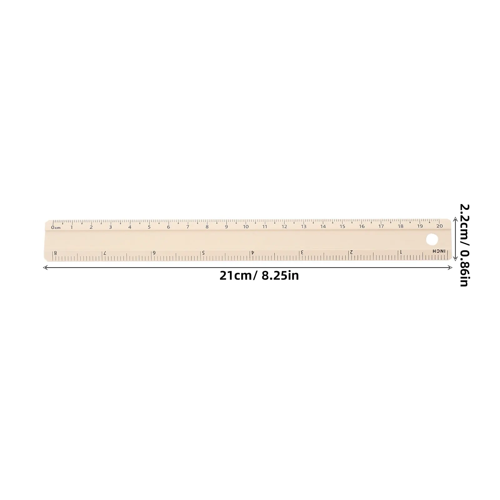 Aluminum Alloy Straight Ruler Bright Color Moderate Size Multiuse Measuring Tool Precise Clear Scale for Students Professionals