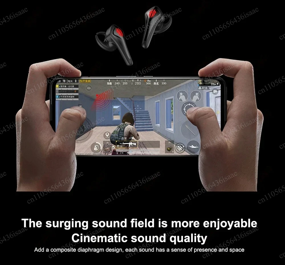 Used TWS Gaming Earbuds for RedMagic 7 7Pro 5G, 4-16H Battery Life