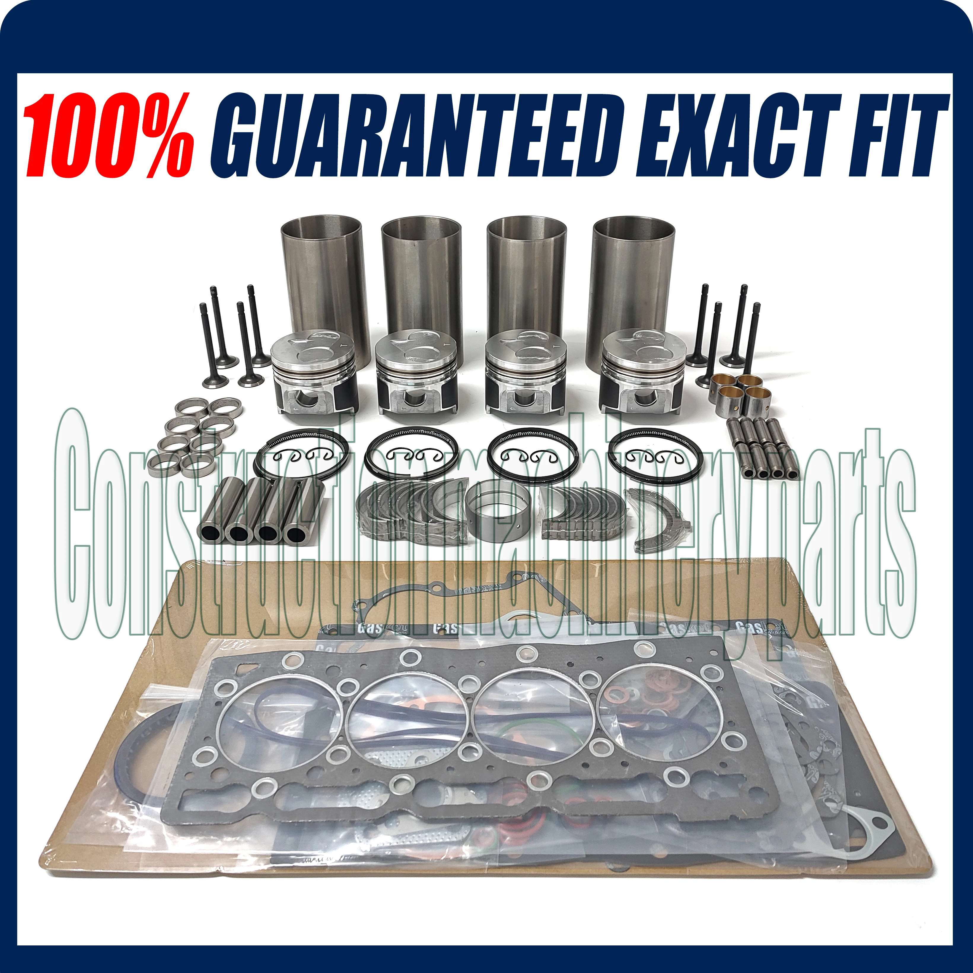 

V1505 Engine Overhaul Rebuild Kit Liner Piston Gasket For Kubota