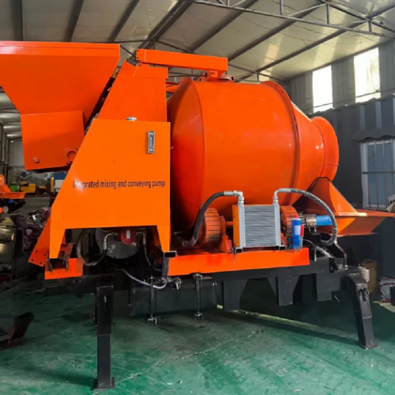 Mixing Concrete Diesel Mixer with Pump Factory Supplied Mini and Integrated Pumping Conveying Equipment