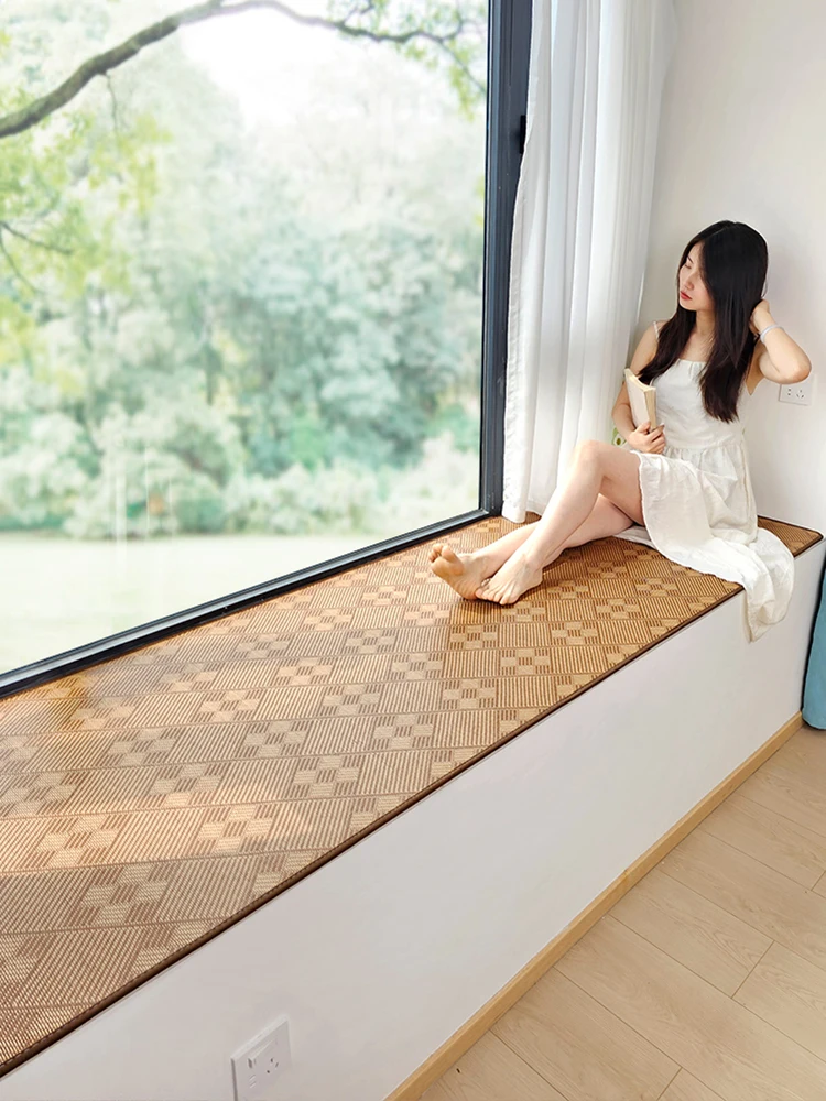 

Летний крутой коврик для окна, универсальный коврик для четырех сезонов, главная спальня, балкон, Tat, коврик для сидения с плавающим окном и виноградной лозой