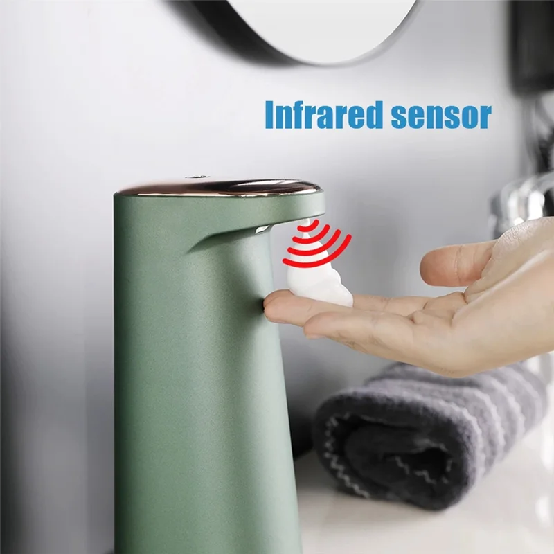 

Automatic Soap Dispenser USB Rechargeable Foam Free Touch Hand-Free Portable Foam Liquid Soap Dispenser