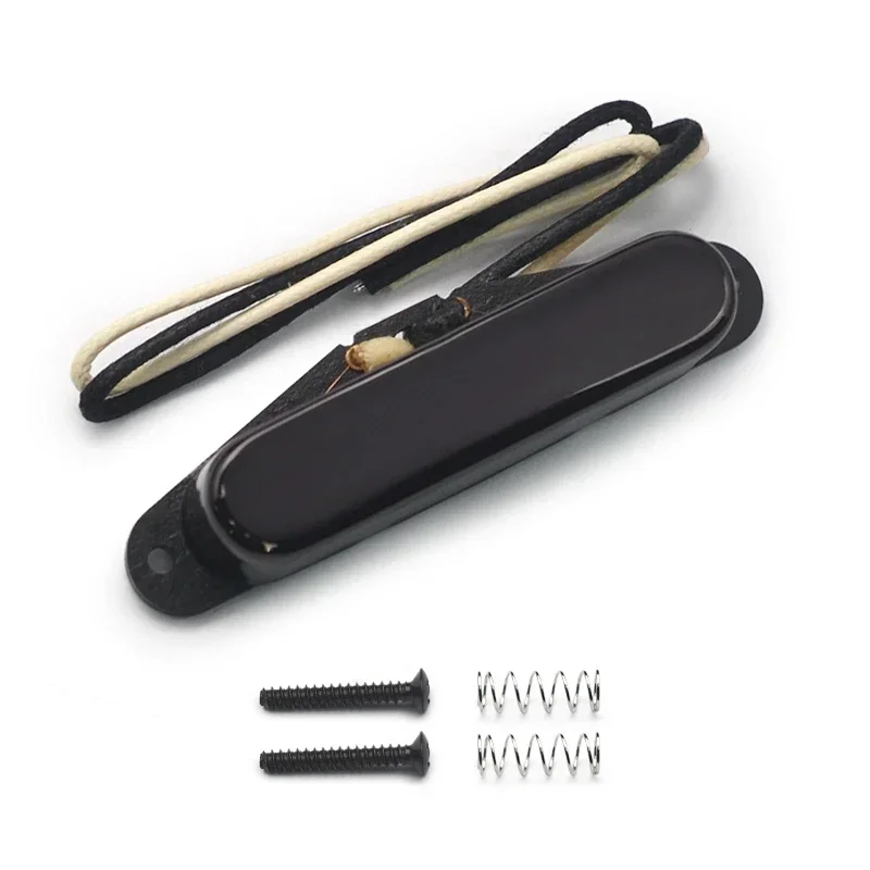 TL مختومة واحدة الأساسية الرقبة لاقط ألنيكو 5 لوحة الألياف المغناطيسية بكرة قضيب الكروم الذهب الأسود