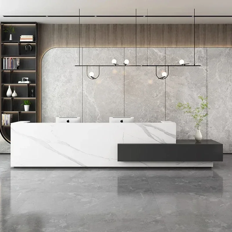 Italian Style Beauty Salon Reception Desks Clothing Store Originality Reception Desks Simplicity Office Furniture Receptie FYRD