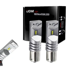 iJDM White 6000K Canbus No Error 1156 P21W LED Bulb for Skoda Superb Octavia 2 FL 2011 2012 2013 Daytime Running Lights DRL 12V