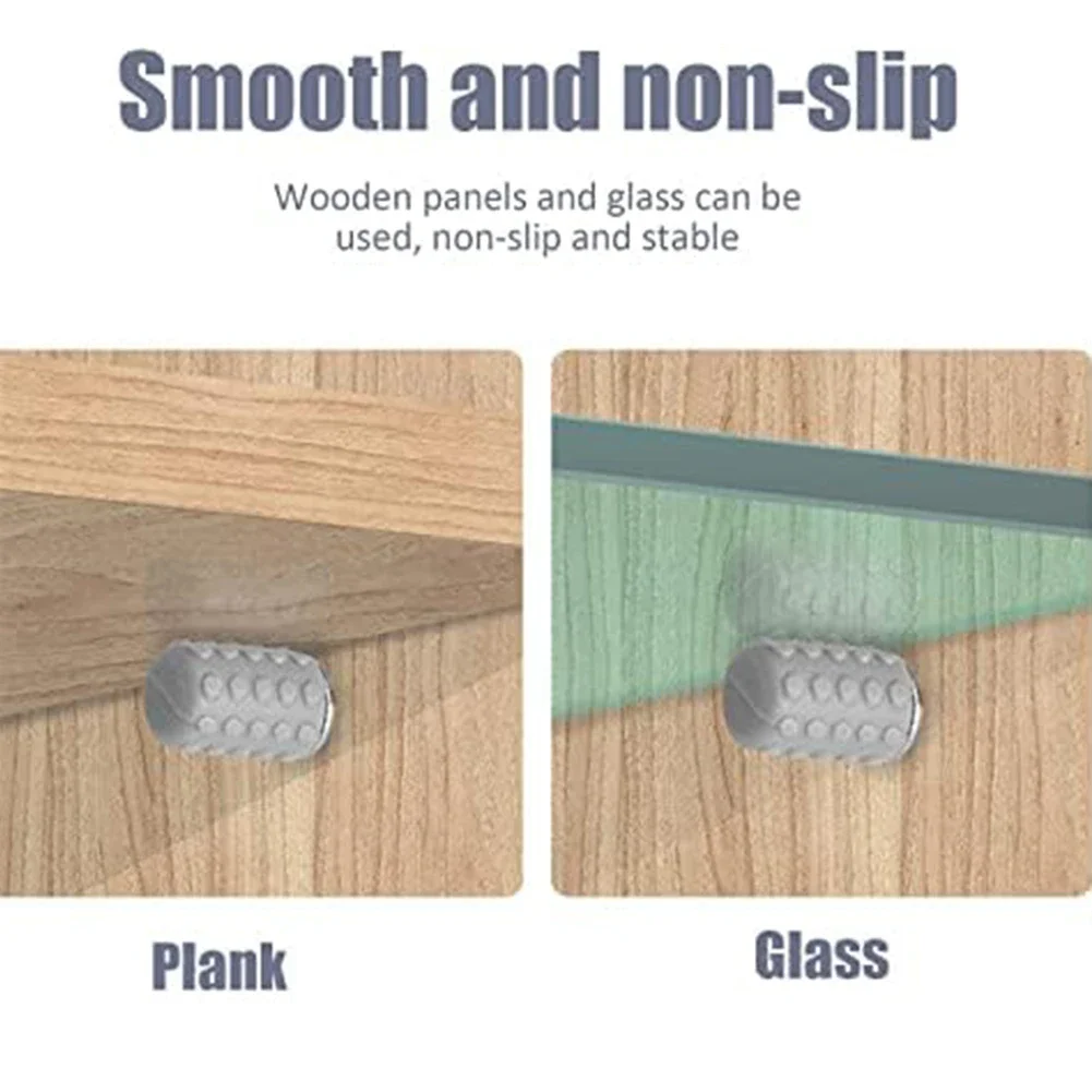 Shelf Holder With Non-Slip Rubber Cap Stainless Steel, For Glass, Wooden Floors Home Improvement Hardware Parts For Home