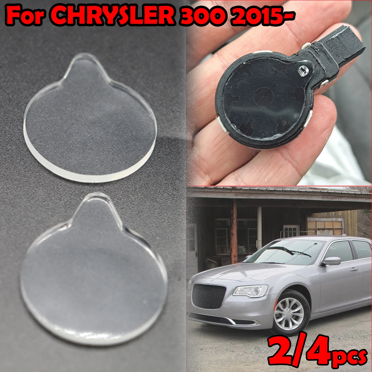 

For CHRYSLER 300 2015 - Rain Light Sensor Gel Pad Adhesive Film Silicone Cushion Windscreen Chip Repair Kit Fix Tape 4E0955609