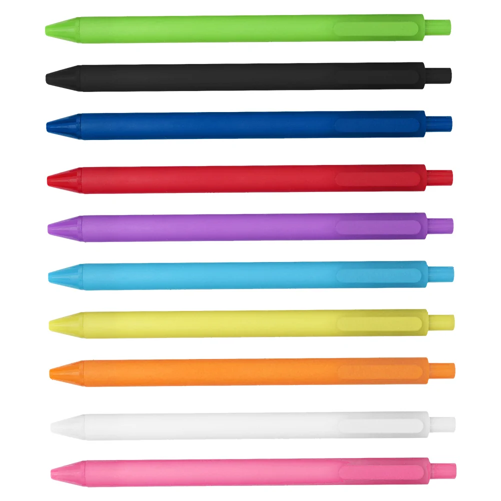

10Pcs Gel Pens Press Type Manual for Students Colorful Writing Sign Pen Smooth Ink Office School Kawaii Pens Press Type Sign Pen