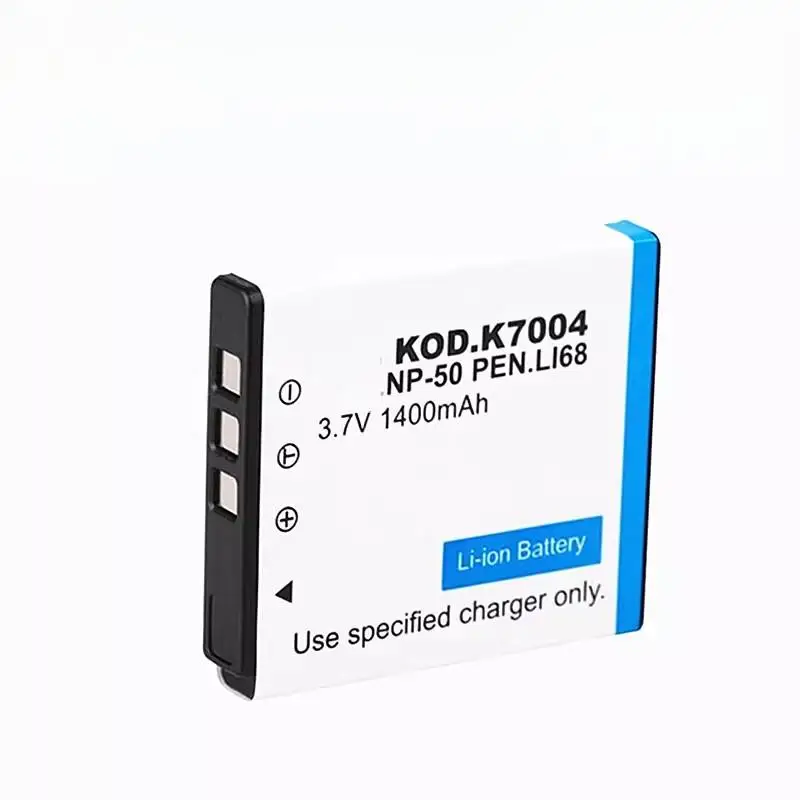 Rechargeable Camera Battery NP-50 3.7V 1400mAh with Charger Compatible with Fujifilm F50fd F60fd F75fd F85EXR F100fd