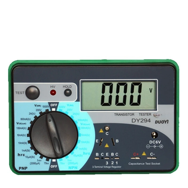 DY294 Digital Transistor Tester Semiconductor Component Meter Capacitor Voltage Withstand Test Meter
