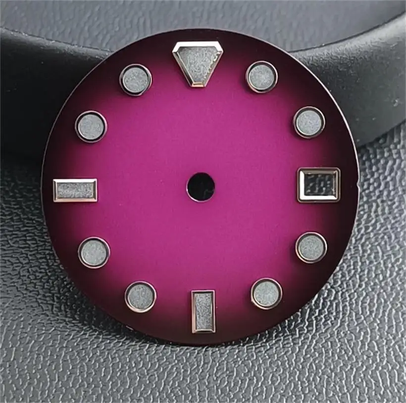 Accesorios de esfera de calendario único para reloj de 28,5mm, adecuados para accesorios de reloj de movimiento mecánico NH35 NH36