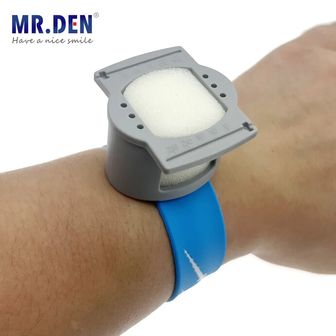 الأسنان البلاستيك توسيع إبرة حامل قناة الجذر ملف ساعة اليد المعصم الإسفنج مع أشرطة القياس حامل إبرة معقمة