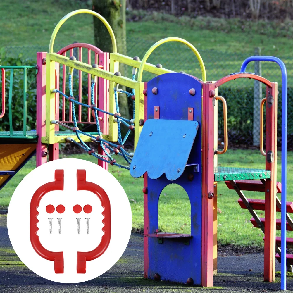 

1Set Playground Safety Handle Non-Slip ABS Plastic Kids Climbing Frame Swing Set Protective Grip Outdoor Non-Slip Handle