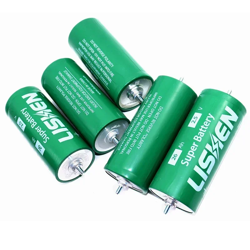 6 SZTUK Nowy akumulator litowo-tytanowy klasy A 2,5 V 26 Ah 100% oryginalny Lishen 26000 mAh 20C 30000 cykli Odporny na niskie temperatury