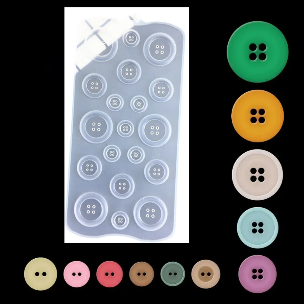 Handmade DIY Silicone Resin Mold for Pendants & Buttons