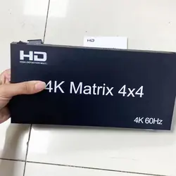 4K 60Hz Matrix 4X4 HDMI 2.0 for HDMI-compatible Switcher Splitter Selector 4 in 4 out HDCP2.2 EDID RS232 for PS4 PC TV Monitor