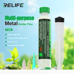 RELIFE F-22A 10CC Metal Solder Paste for Mobile Phone Motherboard Welding High Insulation Oxidation Spots Repair Welding Flux